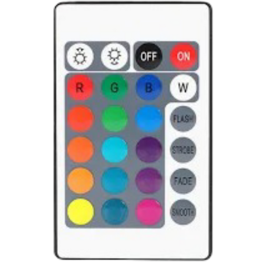 שלט רחוק עם 16 צבעים